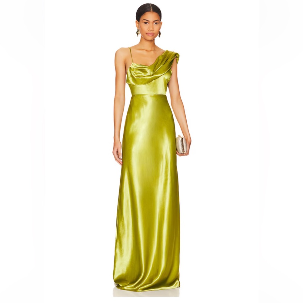 HOUSE OF HARLOW X REVOLVE ANTONIA GOWN IN GREEN